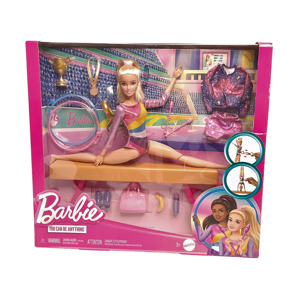 Barbie You Can Be Anything Gymnast Doll Playset Mattel Blonde Gymnastics Toy